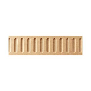 Schnitzleiste 76 x 6 mm, Buche roh Länge 2440 mm