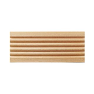 Schnitzleiste 83 x 10 mm, Buche roh Länge 2440 mm