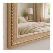 Spiralstab 17 x 7,5 mm, halbrund Buche roh Länge 2440 mm