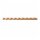 Spiralstab 11 x 5 mm, halbrund Buche roh Länge 2440 mm