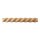 Spiralstab 40 x 19 mm, halbrund Buche roh Länge 2440 mm