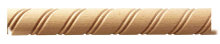 Spiralstab 26 x 12 mm, halbrund Buche roh L&auml;nge 2440 mm
