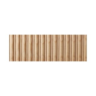 Wellenleiste 49 x 7 mm, Buche roh Länge 2440 mm