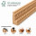 Wellenleiste 49 x 7 mm, Buche roh Länge 2440 mm