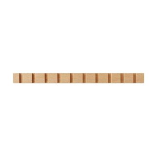 Zahnleiste 15 x 6 mm, Buche roh Länge 2440 mm