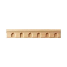 Zahnleiste 30 x 10 mm, Buche roh Länge 2440 mm