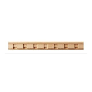 Zahnleiste 20 x 10 mm, Buche roh Länge 2440 mm