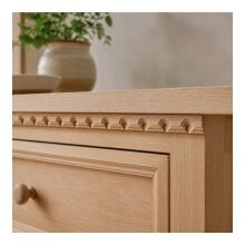 Zahnleiste 20 x 10 mm, Buche roh Länge 2440 mm
