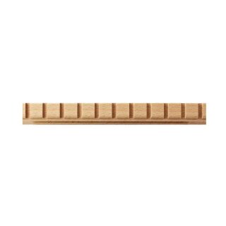 Zahnleiste 22 x 10 mm, Buche roh Länge 2440 mm
