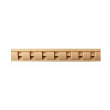 Zahnleiste 26 x 13 mm, Buche roh Länge 2440 mm