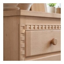 Zahnleiste 26 x 13 mm, Buche roh Länge 2440 mm