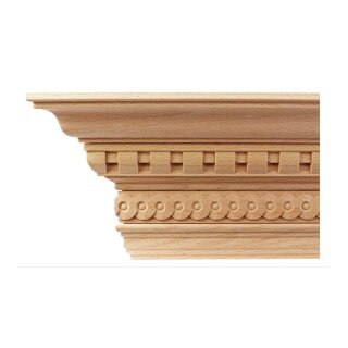 Kranzleiste 130 x 70 mm, Buche roh Länge 2440 mm