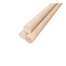 Rundstab Massivholz glatt Buche Ø 20 mm Länge...