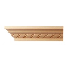 Kranzleiste 47 x 41 mm, Buche roh Länge 2440 mm
