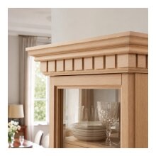 Kranzleiste 58 x 50 mm, Buche roh Länge 2400 mm