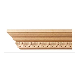 Kranzleiste 58 x 50 mm, Buche roh Länge 2440 mm