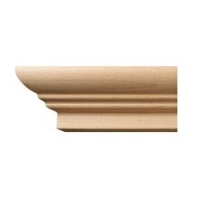 Kranzleiste 59 x 59 mm, Buche roh Länge 2440 mm