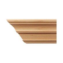 Kranzleiste 63 x 73 mm, Buche roh Länge 2440 mm