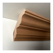 Kranzleiste 69 x 69 mm, Buche roh Länge 2440 mm