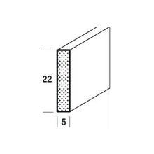 Vierkantleiste FK-AL2205-REI-ZU2, Breite: 22 mm, Höhe: 5 mm, Holzart: Eiche, Oberfläche: roh