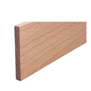 Vierkantleiste FK-AL4305, Breite: 43 mm, Höhe: 5 mm, Holzart: Massivholz