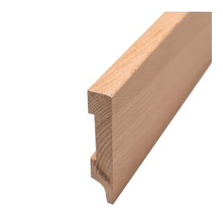 Sockelleiste FK-S10020, Breite: 100 mm, Höhe: 20 mm,  Holzart: Massivholz