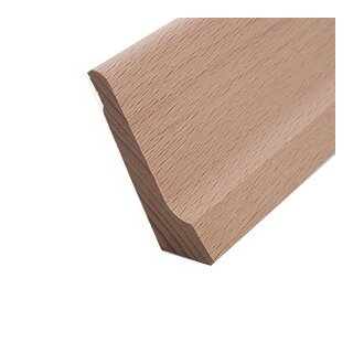 Sockelleiste FK-S5015, Breite: 50 mm, Höhe: 15 mm,  Holzart: Massivholz