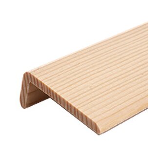 Eckleiste FK-EL43, Breite: 43 mm, Höhe: 19 mm,  Holzart: Massivholz