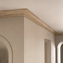 Deckenleiste FK-GS50, Breite: 37 mm, Höhe: 48 mm,  Holzart: Massivholz