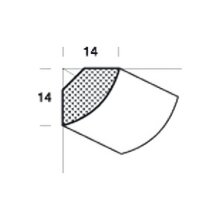 Viertelstab FK-HA14, Breite: 14 mm, Höhe: 14 mm,...