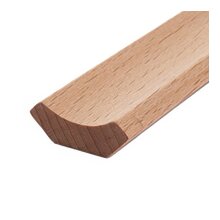 Hohlkehlleiste FK-HO18, Breite: 18 mm, Höhe: 18 mm,  Holzart: Massivholz