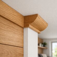 Hohlkehlleiste FK-HO18, Breite: 18 mm, Höhe: 18 mm,  Holzart: Massivholz