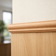 Schnitzleiste FK-512, Breite: 23 mm, Höhe: 13 mm,  Holzart: Buche, Oberfläche: roh