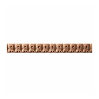 Schnitzleiste FK-509, Breite: 17 mm, Höhe: 10 mm,  Holzart: Buche, Oberfläche: roh