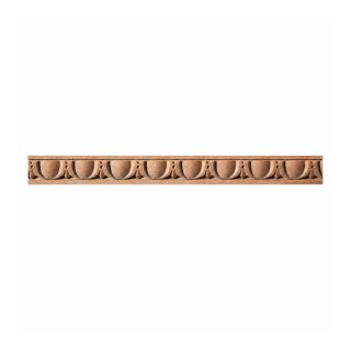Schnitzleiste FK-502, Breite: 14 mm, Höhe: 10 mm, Länge: 2,4 m, Holzart: Buche, Oberfläche: roh
