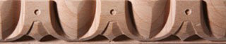 Schnitzleiste Massivholz 30 x 19,5 mm, Buche roh