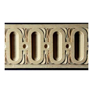 Schnitzleiste FK-511, Breite: 63 mm, Höhe: 7 mm,  Holzart: Buche, Oberfläche: roh