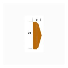 Schnitzleiste FK-574, Breite: 30 mm, Höhe: 9 mm,...