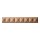 Schnitzleiste FK-574, Breite: 30 mm, Höhe: 9 mm,  Holzart: Buche, Oberfläche: roh