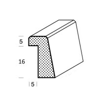 Falzleiste FK-FK16, Breite: 21 mm, Höhe: 12 mm,...