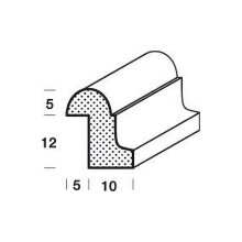 Falzleiste FK-FR12, Breite: 17 mm, Höhe: 15 mm,...