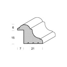 Falzleiste FK-FR15, Breite: 21 mm, Höhe: 28 mm,...