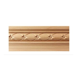 Kranzleiste 78 x 22 mm, Buche roh Länge 2440 mm