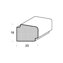 Falzleiste FK-GL23, Breite: 23 mm, Höhe: 18 mm,...
