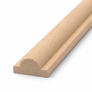 Profilleiste FK-P010A-RBU-M – 10 x 5 mm, Buche, roh
