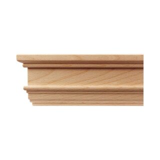 Kranzleiste 78 x 22 mm, Buche roh Länge 2440 mm