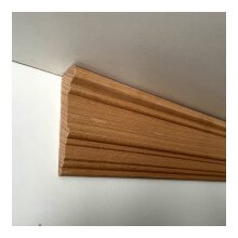 Kranzleiste 78 x 22 mm, Buche roh Länge 2440 mm