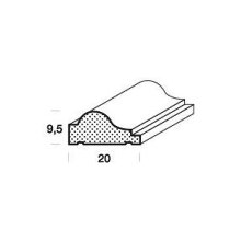 Profilleiste FK-P020A-RBU-M – 20 mm x 9, Buche, roh, 10 m