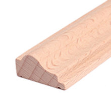 Profilleiste Massivholz 20 x 9,5 mm Buche roh 10 Meter