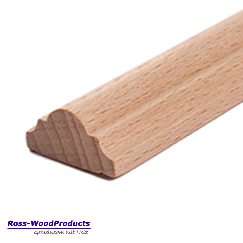 Amco Holzleiste Profilleiste Buche 5x8x950 mm Massivholz unbehandelt 